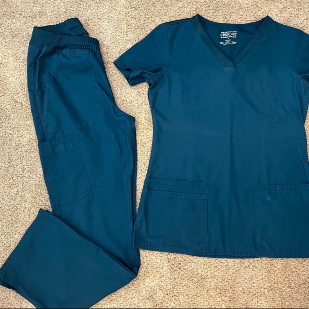 Cherokee scrubs , Caribbean blue